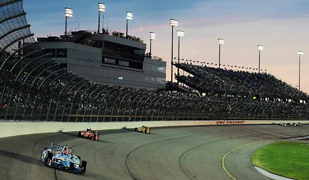 In action at Iowa Speedway in 2014.